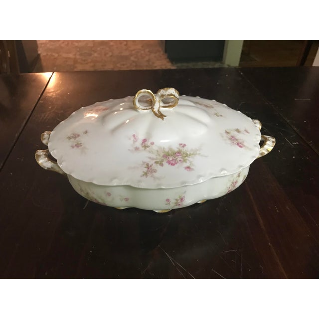 Antique Haviland Limoges Vegetable Serving Bowl With Lid/ Reduced
