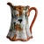 Antique Porcelain Pitcher Japanese Kutani Geisha Ware Hand Painted Gold Red Jug For Sale