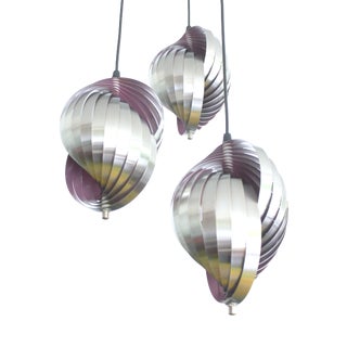 Vintage Space Age Pendant Light from Lyfa, 1970s For Sale