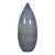 Artisan Made Prem Collection Tall Blue Glazed Vase with Striated Motifs For Sale