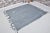 Vintage Anatolian Flatweave Kilim - Industrial Modernist Charcoal Gray Fringed Rug For Sale - Image 4 of 10