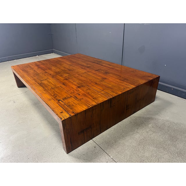 1980s Large Coffee Table in Bamboo attributed to Axel Vervoordt, 1980s For Sale - Image 5 of 13