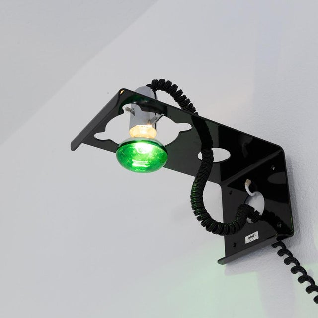 Black Black Team Wall Lamp by Ezio Didone for Valenti, 1970s For Sale - Image 8 of 18