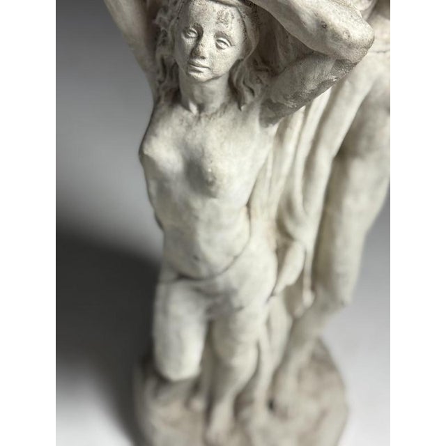 Concrete Column the Three Graces Garden Statue For Sale - Image 10 of 16