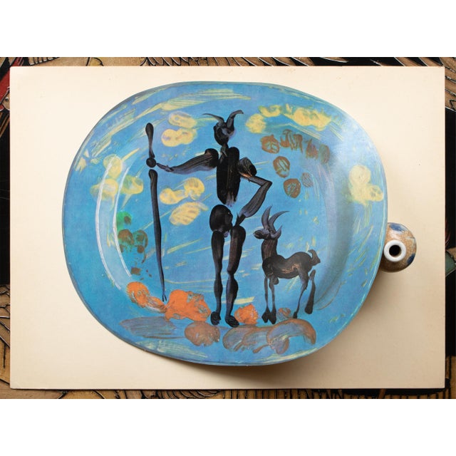 Paper 1950 Set of 8 Vintage Prints of Picasso's Ceramic Platters From Switzerland For Sale - Image 7 of 18