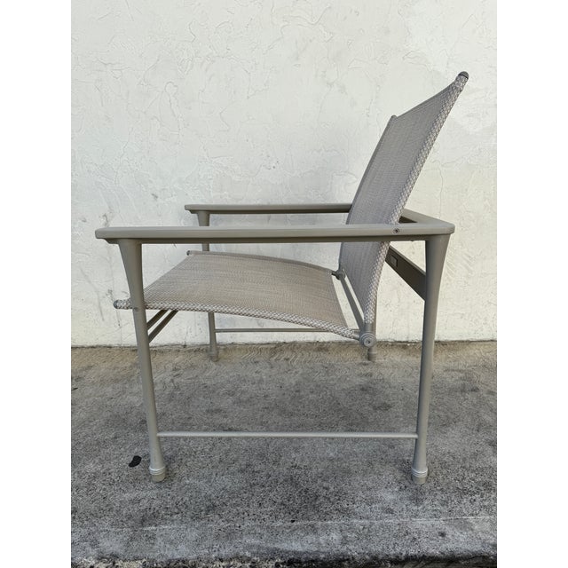 Giati Designs Aprio Collection Outdoor Chairs + Ottoman, Set of Three For Sale - Image 4 of 12