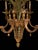 Gold Large Currey & Co Tole Leaf Hollywood Regency Six Light Chandelier (2 Available) For Sale - Image 8 of 9