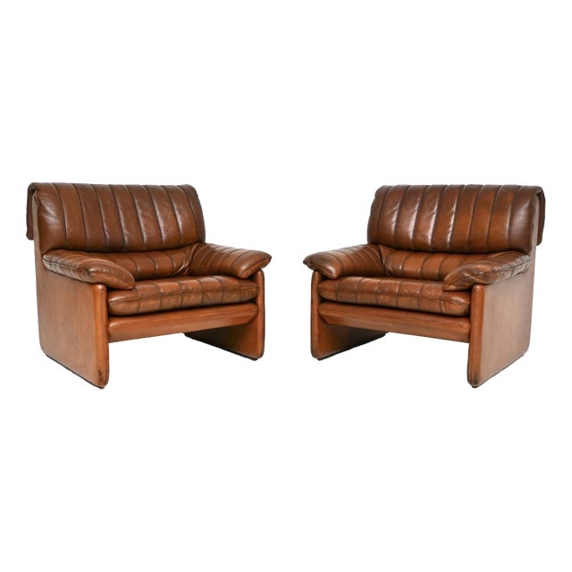 Vintage DS 86 Chairs in Leather from De Sede, 1960, Set of 2 For Sale