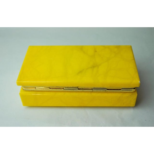 Yellow Alabaster Box, Spain, 1970s For Sale - Image 6 of 8