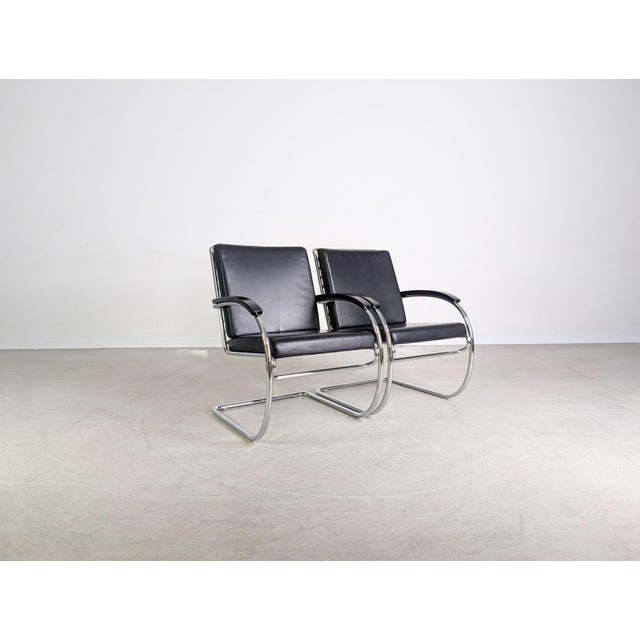 Black Mid-Century Modern KS 46 Armchair by Anton Lorenz for Thonet For Sale - Image 8 of 12