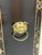 Vintage Chinoiserie Black Lacquer and Soap Stone Maiden Umbrella Stand For Sale - Image 17 of 18