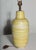 Light Yellow Design-Technics Lemon & White Banded Ceramic Table Lamp, 1950's Unmarked For Sale - Image 8 of 8