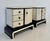 Osvaldo Borsani Art Deco Parchment and Black Lacquered Nightstands by Osvaldo Borsani, Italy, 1940s, Set of 2 For Sale - Image 4 of 7
