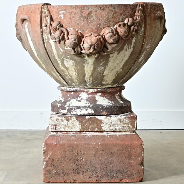 Early 20th Century English Compton Terracotta Pot on Pedestal For Sale - Image 12 of 12