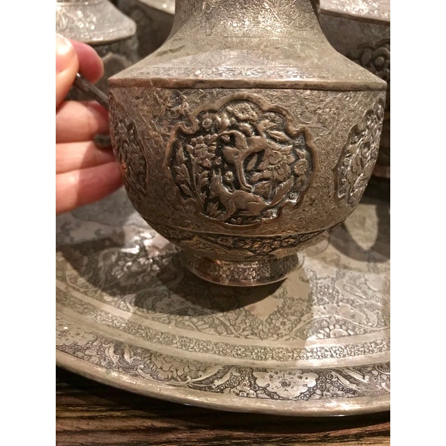 Mid 19th Century Persian Tea Set of 5 Chairish
