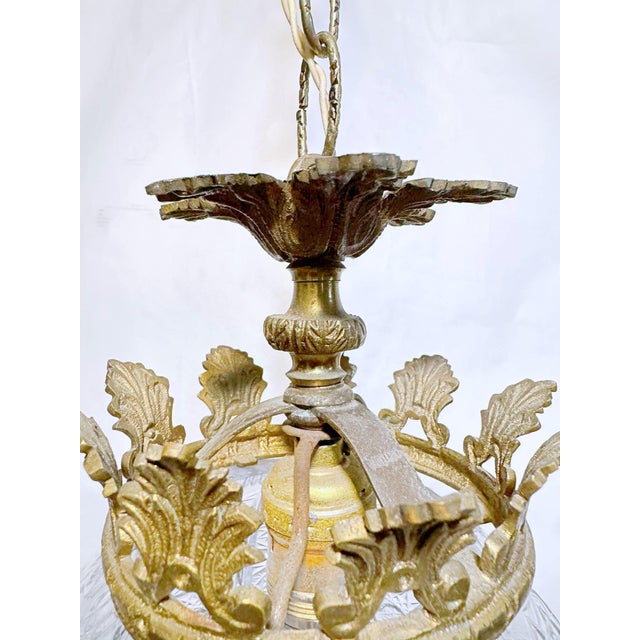 Traditional 1920's Vintage Hand Cut Crystal Lantern For Sale - Image 3 of 9