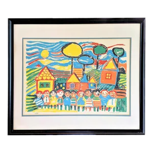 Richard Smith Original Signed and Numbered Children in the Neighborhood