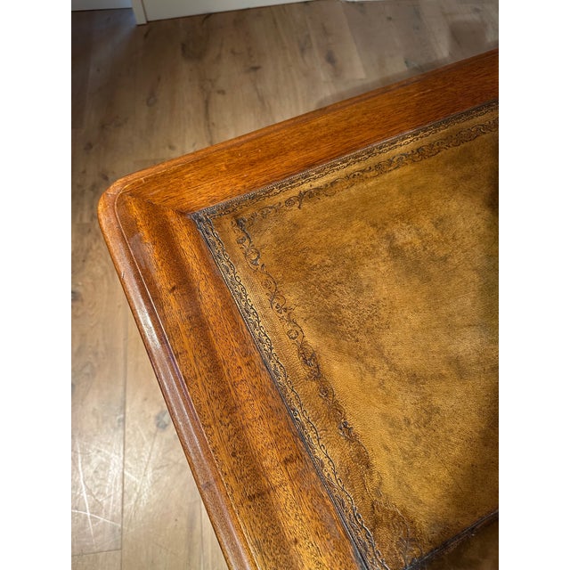 Large Victorian Partners Desk in Mahogany For Sale - Image 13 of 14