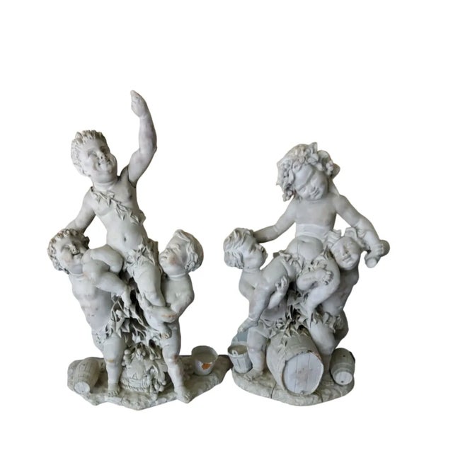 Figurative Antique Carved Wooden Putti Sculpture In the Manner of Claude Clodion For Sale - Image 3 of 5