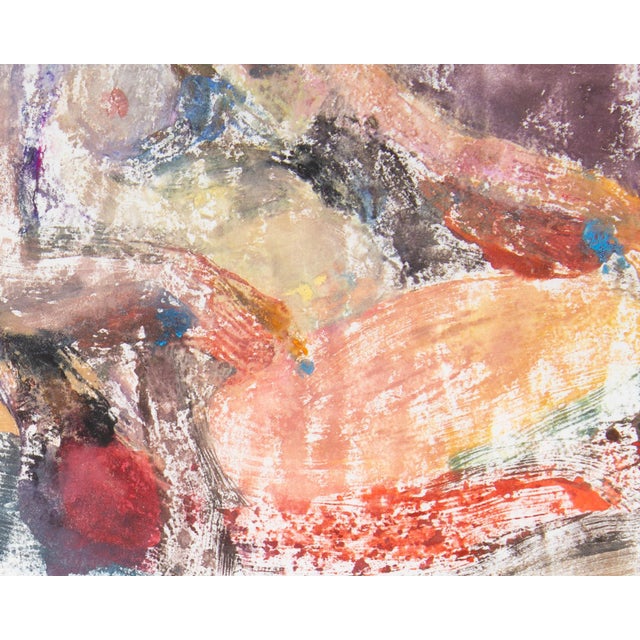 “Seated Figure” Monotype Print by Misato Pang For Sale In Indianapolis - Image 6 of 7