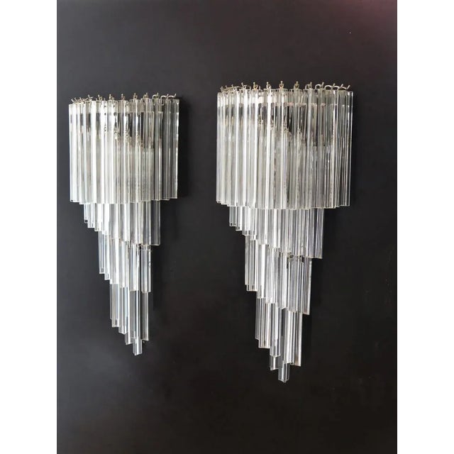 Large Murano Glass Wall Lights, 1982, Set of 2 For Sale - Image 11 of 14