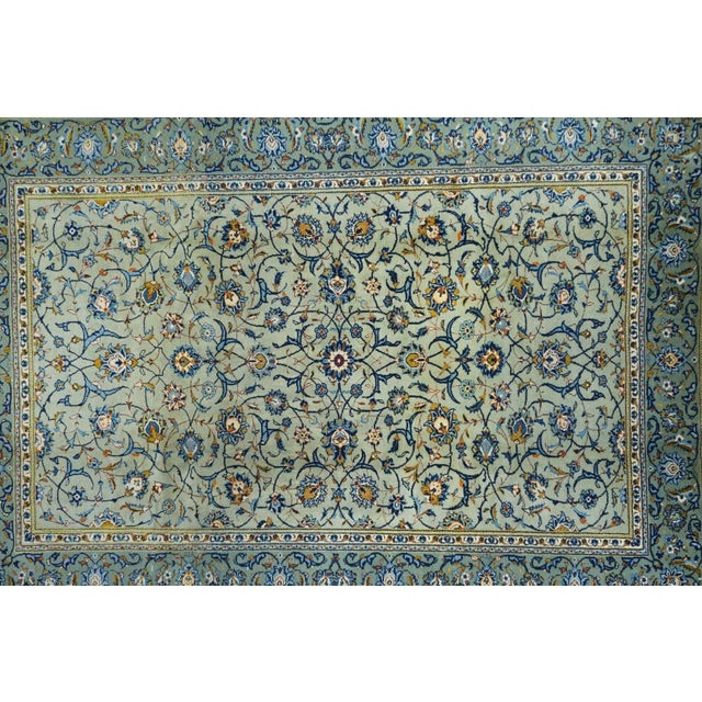 Traditional Vintage Persian Kashan Rug 7'3'' X 10'4'' For Sale - Image 3 of 12
