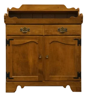 Ethan Allen Heirloom Nutmeg Maple Colonial Early American 34" Dry Sink Buffet 10-6106