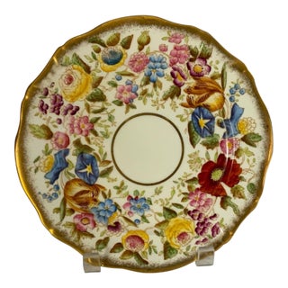 Vintage Hammersley "Queen Anne" Bone China 7.75" Salad Dessert Plate Made in England 1940s-1950s For Sale