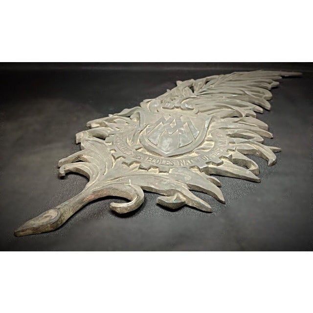 Antique 19th Century Commemorative Bronze Plaque - Gadzarts For Sale - Image 4 of 6