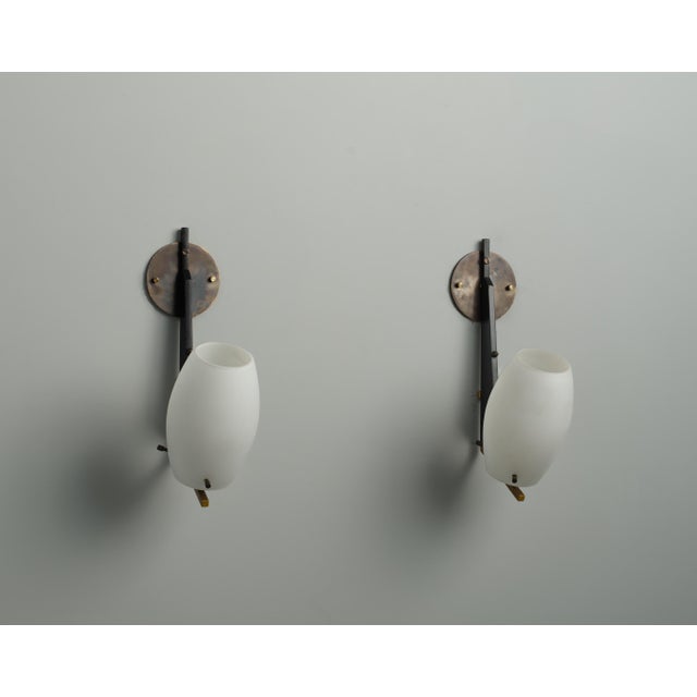 Mid-Century Modern Mid-Century Italian Wall Lamps, 1950s, Set of 2 For Sale - Image 3 of 8