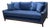 Nathan Anthony Bespoke Slope Arm Sofa, Navy For Sale