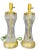 Mid-Century Modern Mid-Century Brass and Crystal Lamps With Etched Flowers a Pair For Sale - Image 3 of 11