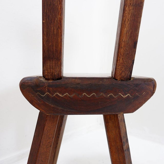 Brutalist Chair from Mobichalet, Belgium, 1950s, Set of 4 For Sale - Image 13 of 16