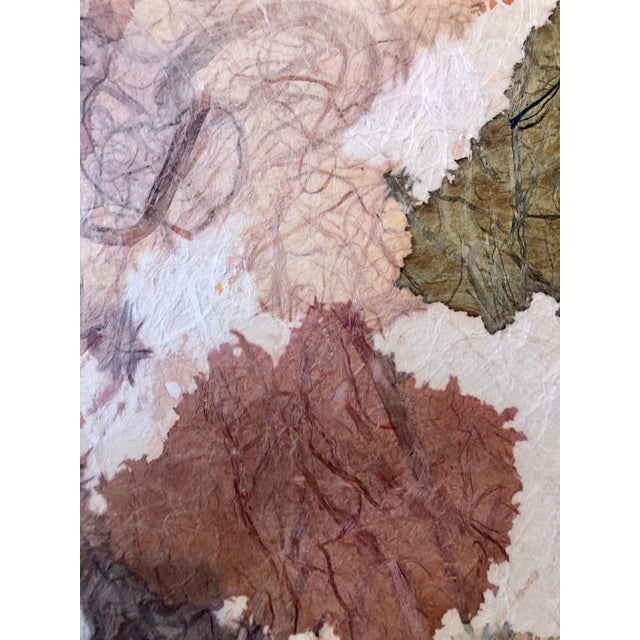 Abstract Expressionism Taro Yamamoto, New York School Abstract Expressionist Mixed Media Painting Handmade Paper Board For Sale - Image 3 of 7