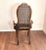 Bernhardt Vintage Bernhardt Hibriten Italian Provincial Cane Back Dining Arm Chair For Sale - Image 4 of 6