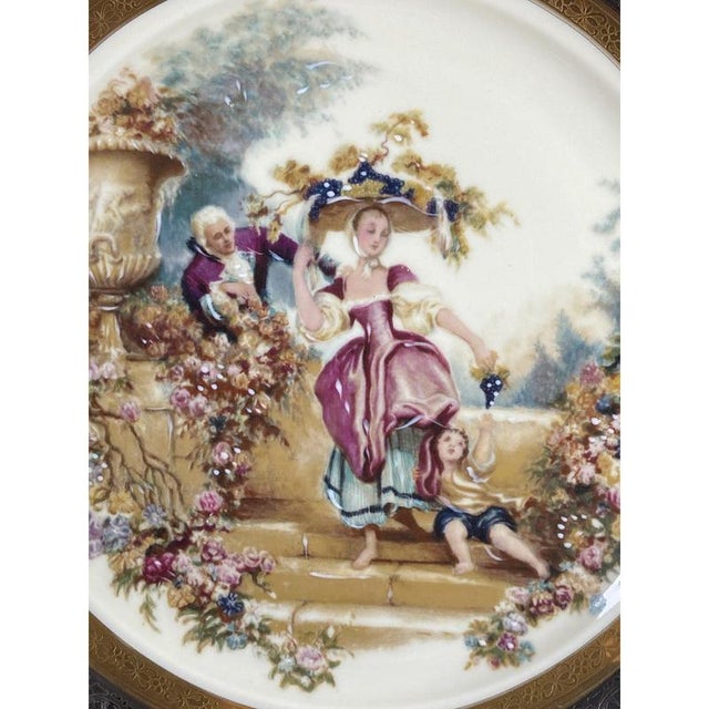 Vintage Porcelain Gloria Collector's Cabinet Plate from Seltmann Weiden Bavaria, Western Germany For Sale - Image 4 of 8