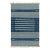 Rug & Kilim's Contemporary Dhurrie Rug with White and Blue Stripes - 12x18 For Sale