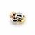 Contemporary Italian 18k Tri-Gold Ring, Size 7 For Sale - Image 3 of 4