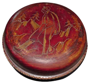 Vintage Carved Wooden Box