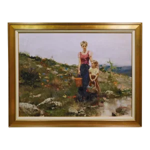Pino "Close to Home" Hand Signed & Embellished Giclee With Custom Frame