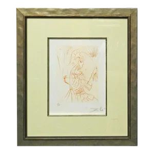 Salvador Dali "Troilus & Cressida" Original Hand Signed Art Etching, Shakespeare