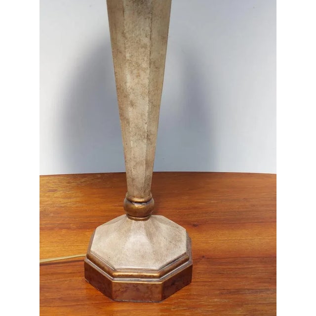 Vintage Stone and Brass Table Lamp by Fine Art Lamps, Hialeah, USA For Sale - Image 4 of 11