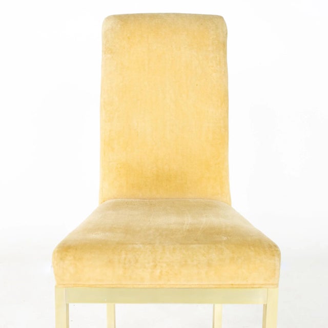 Milo Baughman Style for Design Institute of America Mid Century Brass Dining Chairs - Set of 6 For Sale - Image 11 of 13