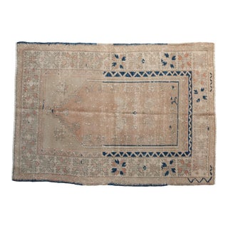 Vintage Distressed Melas Rug - 3' X 4'4" For Sale