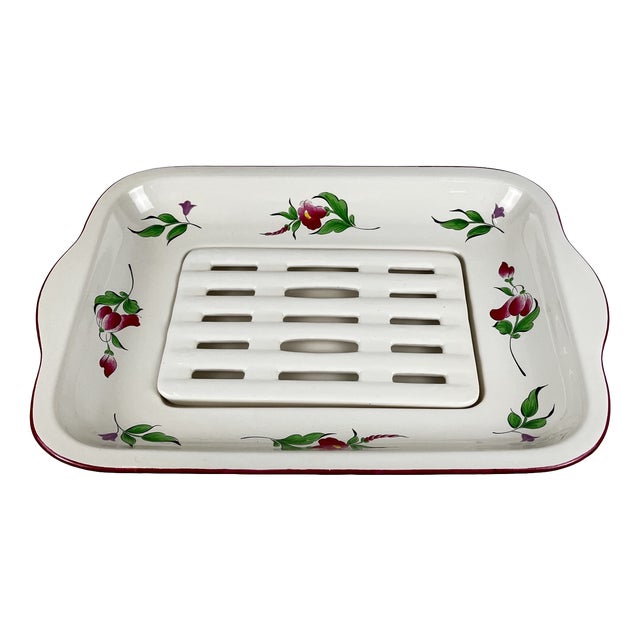 Réverbère Model Asparagus Dish by KG Lunéville, 1980s For Sale