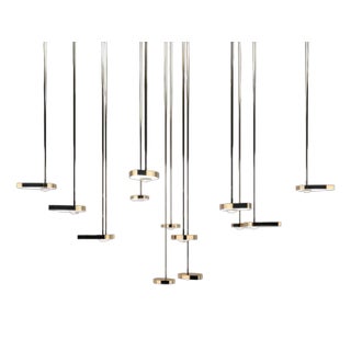 Lilly Straight Config. 1 Medium Hanging Lamp by Ovature Studios, Set of 14 For Sale