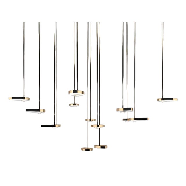 Lilly Straight Config. 1 Medium Hanging Lamp by Ovature Studios, Set of 14 For Sale