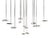 Lilly Straight Config. 1 Medium Hanging Lamp by Ovature Studios, Set of 14 For Sale