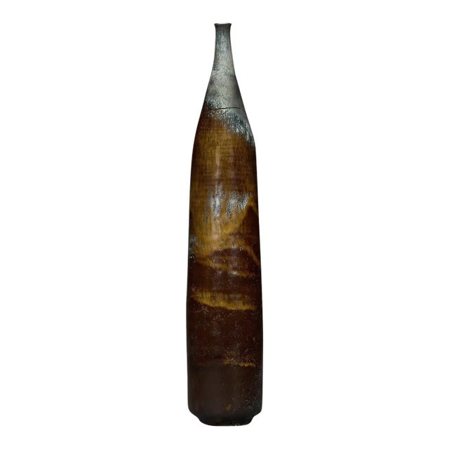 Late 1960s Tall Bottle Form Vase, Private Collection of Gertrud & Otto Natzler - 1 Piece For Sale