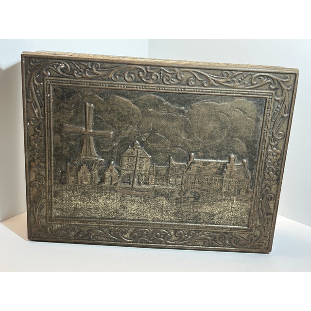 English Antique Vintage Lot (11) Biscuit Shortbread Coffee Ginger Tins English/Dutch For Sale - Image 3 of 18